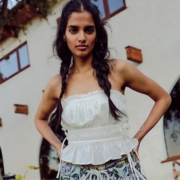 Free People Gabby Tube Top White Size XS - Picture 6 of 14